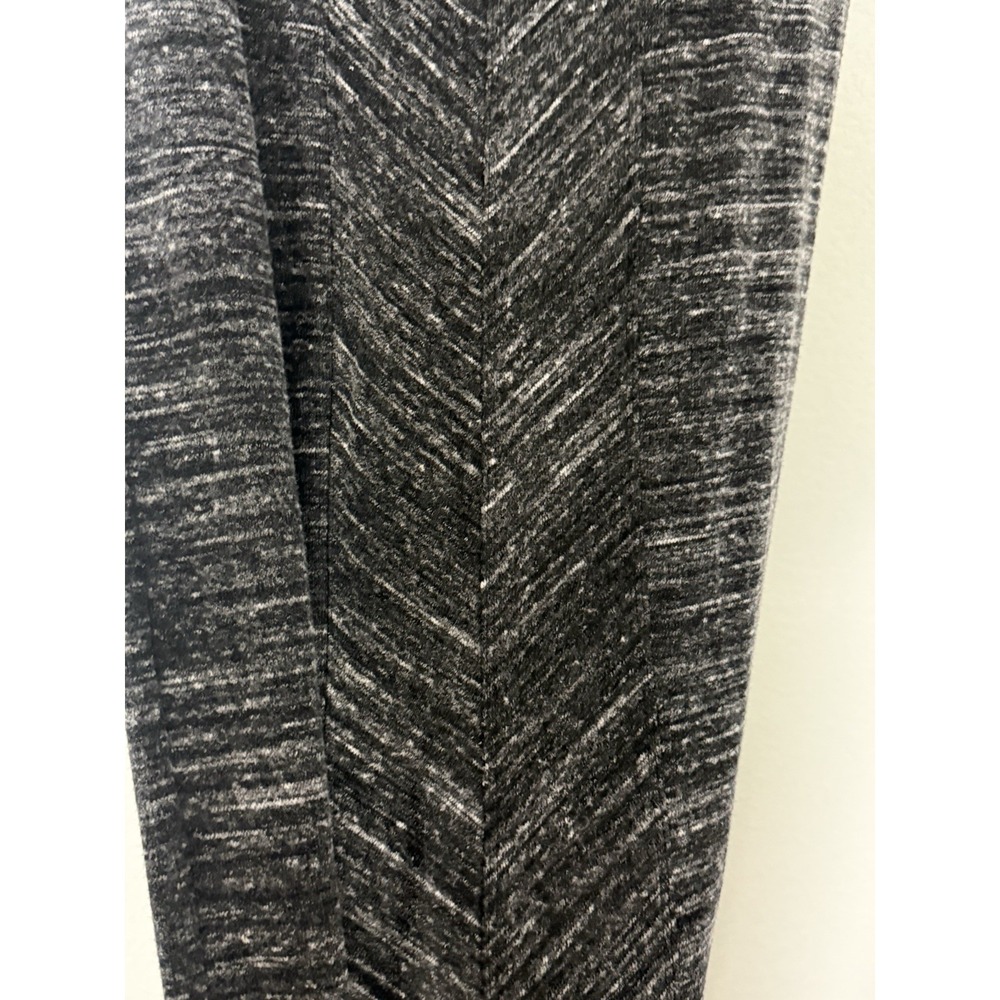 Dolan Anthropologie NWT Chevron Cap Sleeve Maxi Stretchy Dress Large Black - Picture 3 of 5